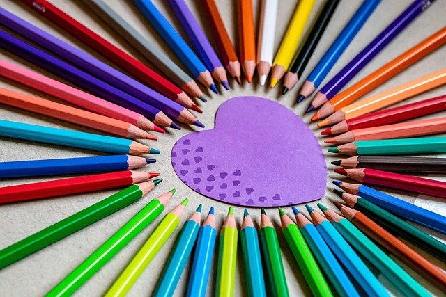 colored pencils, heart, post-it note, pencils, colors, sticky note, paper, love, art materials, school supplies, stationery, colorful, closeup, art materials, art materials, school supplies, school supplies, school supplies, school supplies, school supplies, stationery